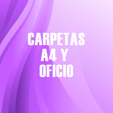 Carpetas A4 y Oficio